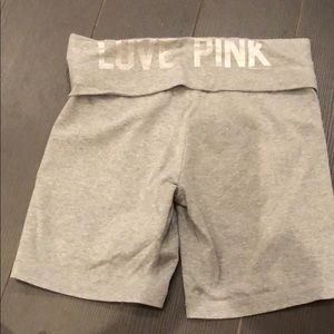 Pink biker shorts